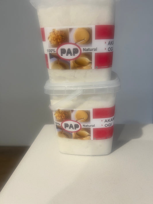 fresh wet white pap ( Akamu, ogi, koko )