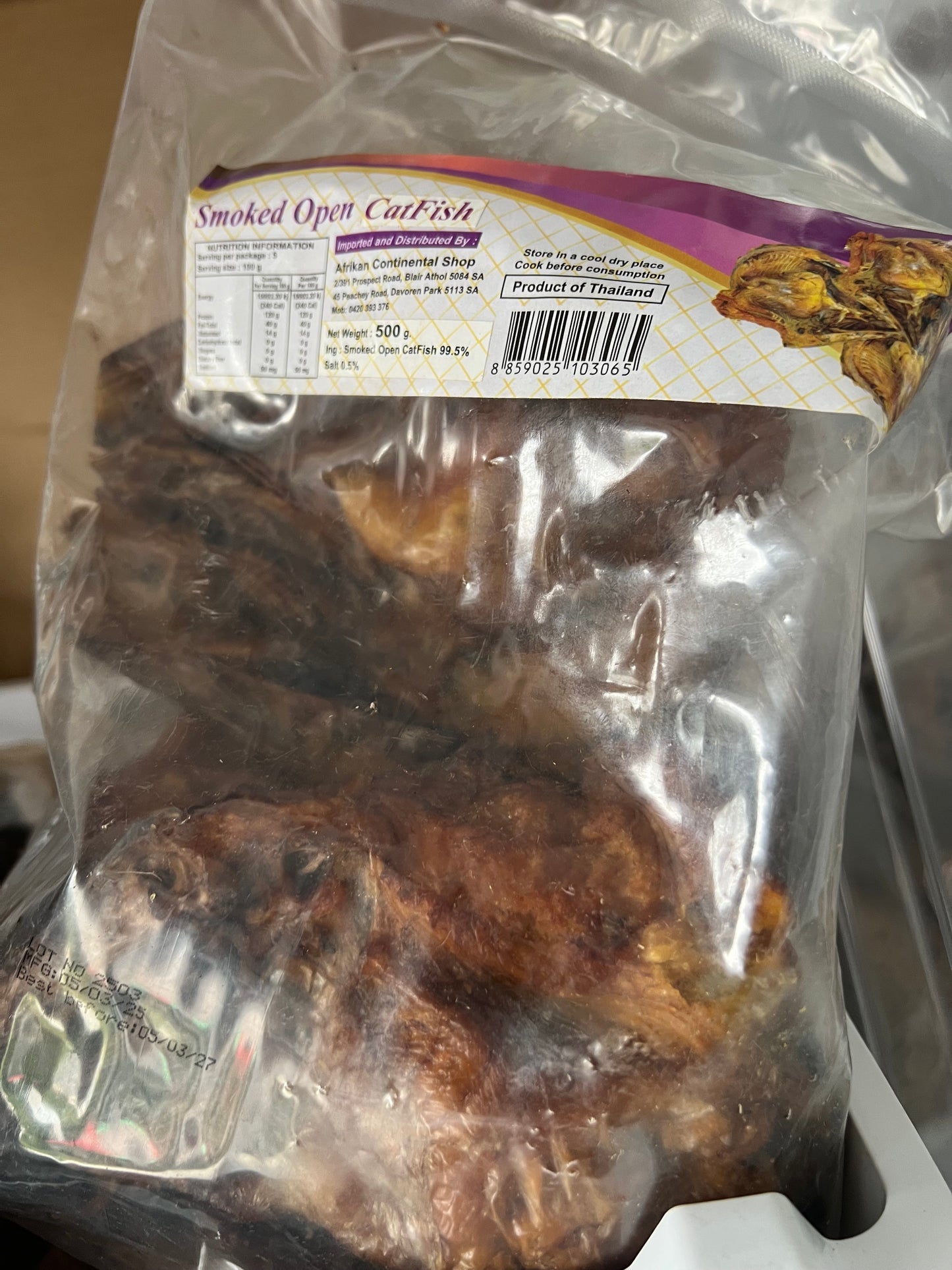 Catfish open round fish