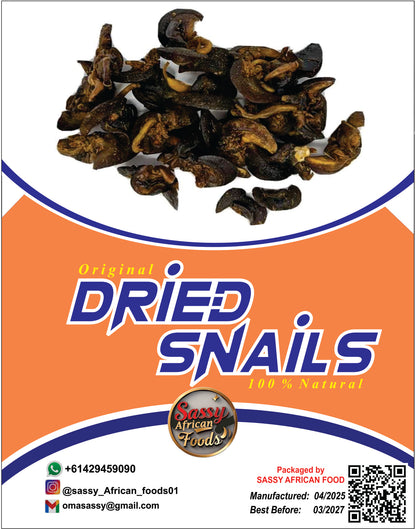 DRIED LARGE SNAILS ( 11 PIECES)