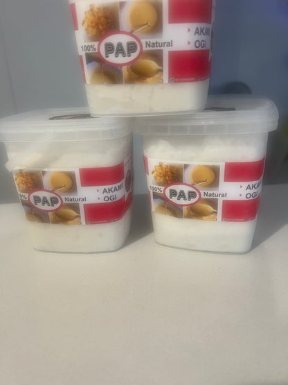 Fresh Wet White Pap ( Akamu, ogi, koko )