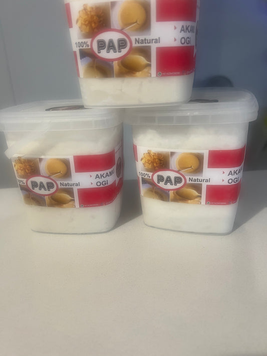 fresh wet white pap ( Akamu, ogi, koko )