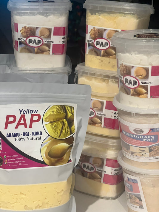 fresh wet yellow pap ( akamu, ogi, koko)